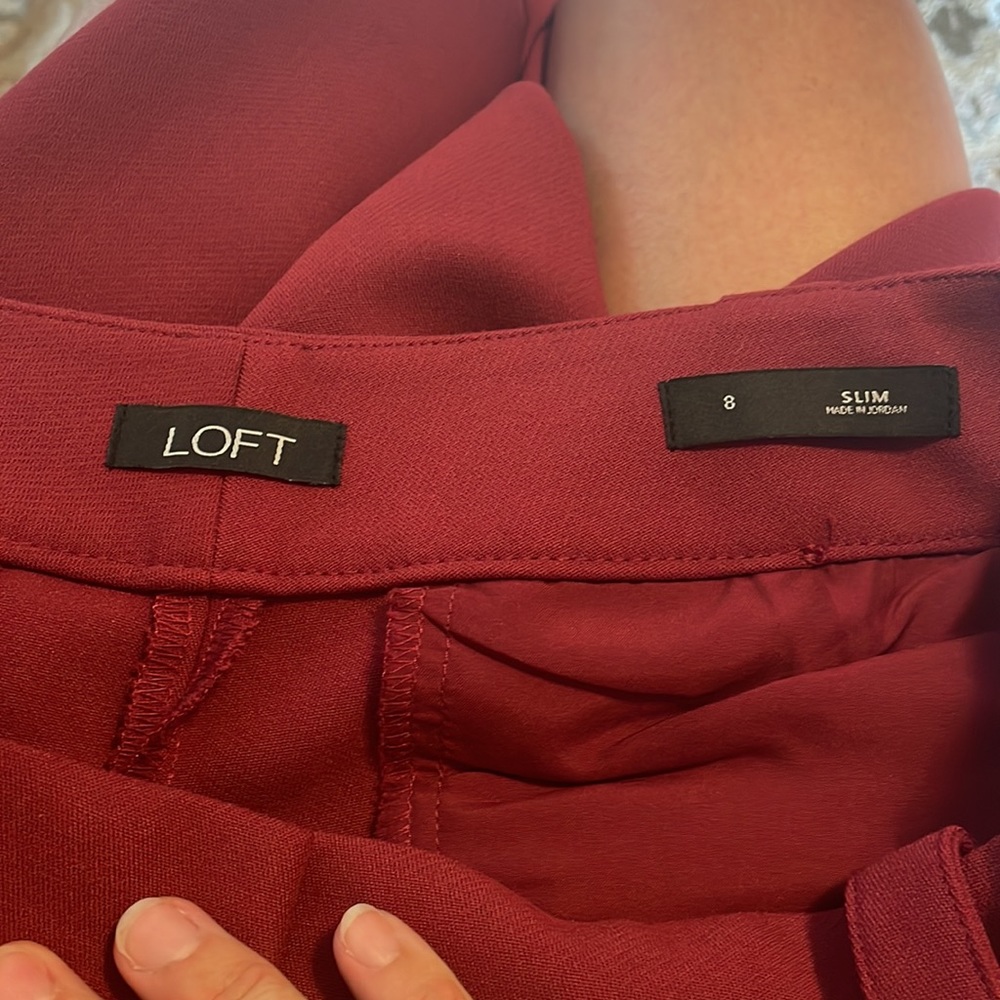 Loft Rust Slacks - image 3